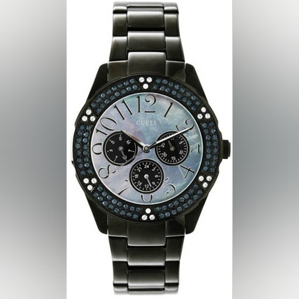 Guess Gunmetal Watch Waterpro